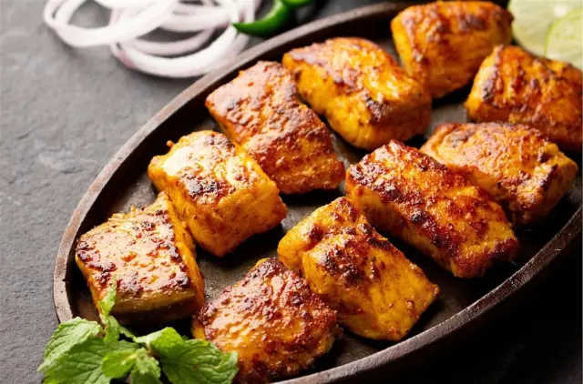 Tandoori Fish at Basant Restaurant Cakes & Sweets